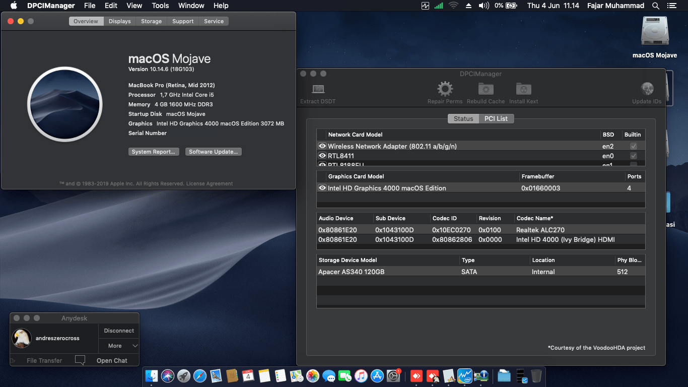 Asus A46CM WX094D 2nd [IvyBridge   Intel HD 4000] 1